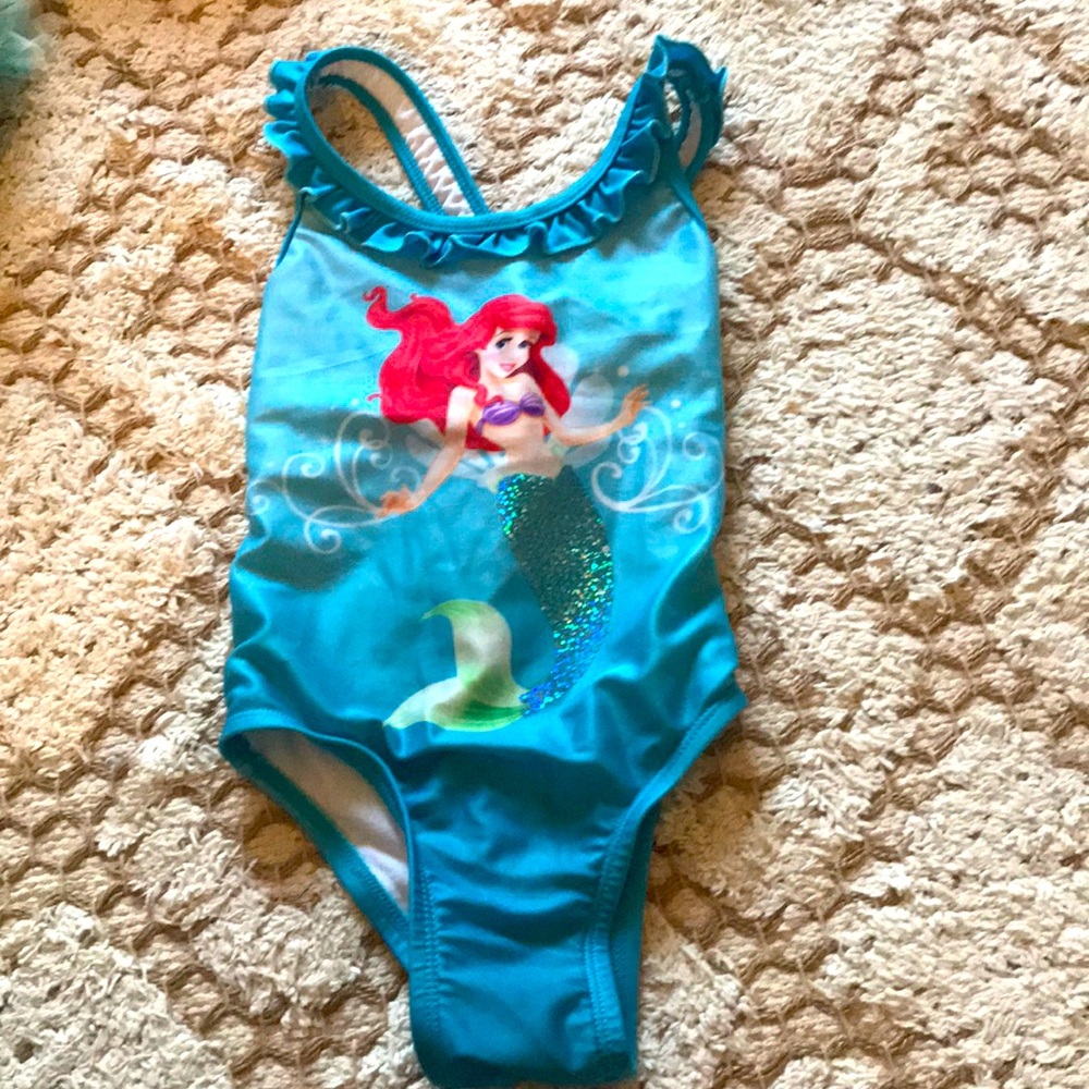 🏊🏻‍♀️FREE w/purchase Disney‎ Ariel little mermaid swimsuit